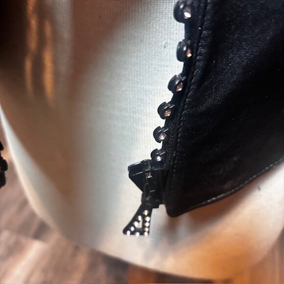 Ying Ying of Nevada Black Leather Studded Vest | Size S - Picture 3 of 7